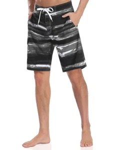 Mens Swimming Trunks Quick Dry Casual Drawstring Beach Board Shorts with Mesh... - Picture 1 of 6