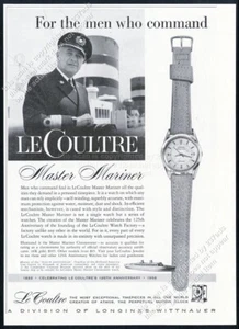 Reloj Jaeger LeCoultre Master Mariner 1958 SS Nuevo Amsterdam foto de colección anuncio impreso - Imagen 1 de 7
