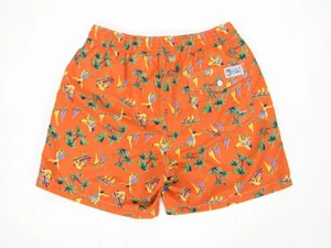 Polo Ralph Lauren Men's SZ XL Mid Length Hula Girl Classic Fit Swim Trunk Orange - Picture 1 of 2
