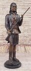 Native American Warrior Chief Geronimo With Rifle Bronze Statue Sculpture Sale