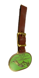 Midwest FOB Collectors Club 1975 McCormick Plows Watch FOB w/Leather Strap NICE! - Picture 1 of 3