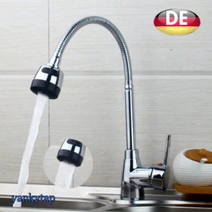Küche Chrom Flexibel Schwenkbecken Waschbecken Wasserhahn Auslauf Waschtisch - Picture 1 of 8