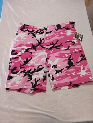 Rothco Tactical BDU Militar Carga Rosa Camuflaje Pantalones Cortos Ejército Fatigas Uniforme Foto 1 de 4