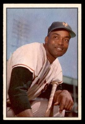 Bowman # 51 Monte Irvin Giants 1953 como nuevo centrado 541998 (tarjetas aéreas) Foto 1 de 2