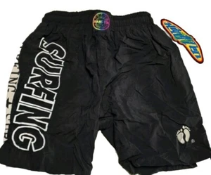 VTG Hang Ten Boys Shorts Surf Swim Skate Hawaiian Black Size 4T NEW CALI HAWAII - Picture 1 of 12