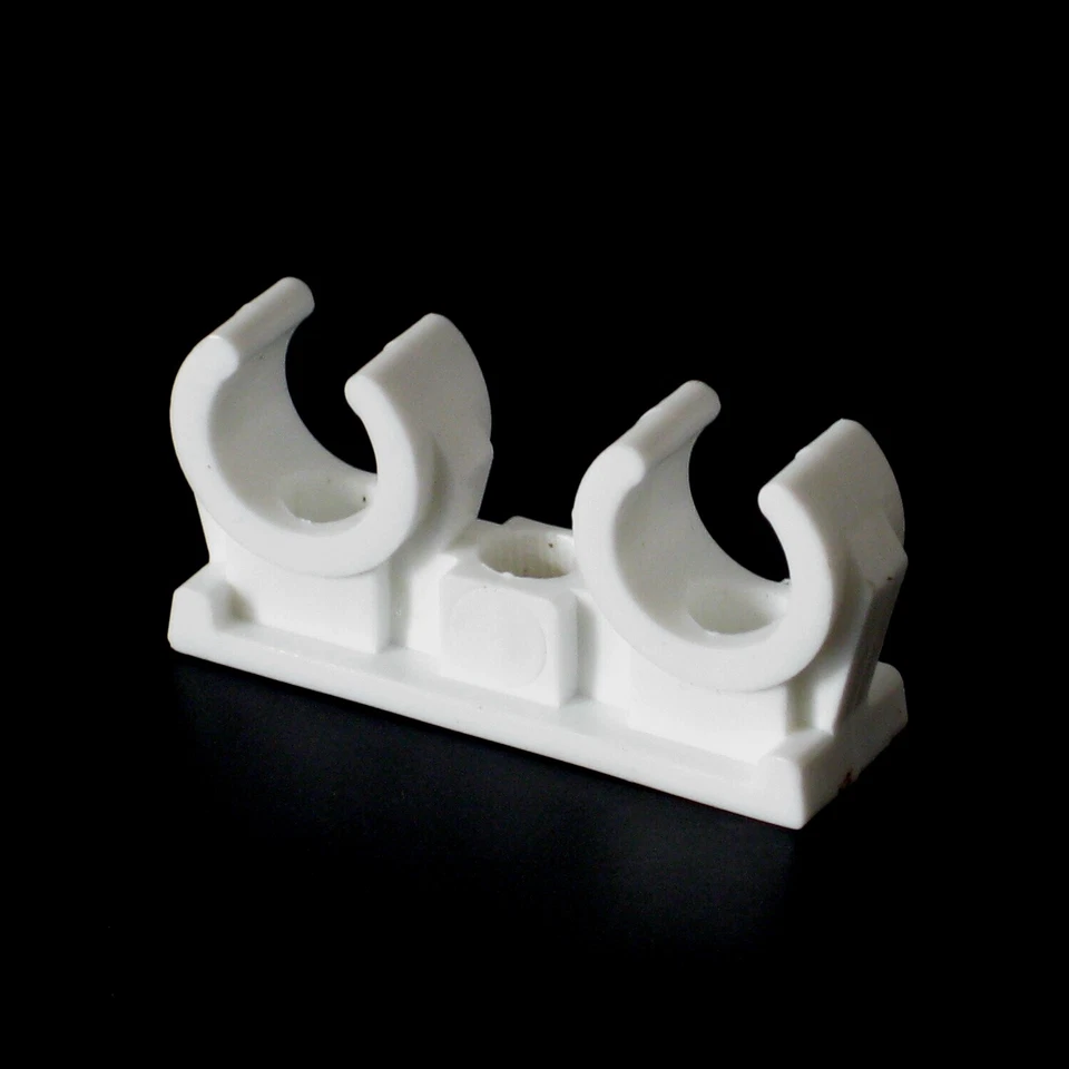 HOWATECH 10x Rohr Clips Klemme DOPPELT Schelle Halter Klemmschelle Schlauch Kabel Leitung