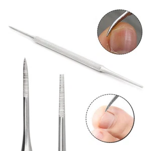 New Ingrown Toe Nail Lifter and File Double Ended Sided Pedicure Stainless Steel - Picture 1 of 9