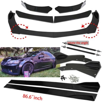 For Pontiac G8 G6 Front Bumper Spoiler Body Kit/Side Skirt /Rear Lip/Strut Rod Foto 1 de 4