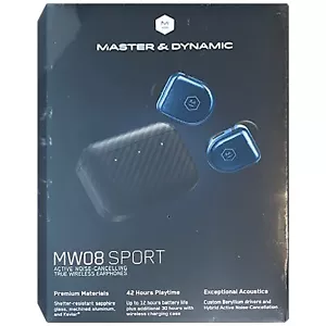 Master & Dynamic MW08 Sport Automobili Lamborghini Black Bluetooth NEW - Picture 1 of 1
