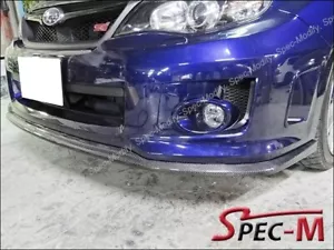 CS1 FIBRA DE CARBONO PARACHOQUES DELANTERO AJUSTE 2011 2012 SUBARU IMPREZA GVF WRX STI CF - Imagen 1 de 3
