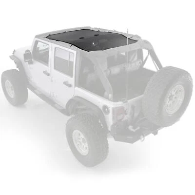 Capa superior de malla extendida Smittybilt 95500 para Jeep Wrangler JK 07-18 4 DR negra Foto 1 de 4