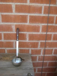 1940s Vintage 12" Length  ROBINSON *** Stainless Ladle Bolstered Wood Handle USA - Picture 1 of 10