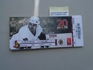 Jason Spezza 600th NHL Career Point x 2 - Picture 1 of 3