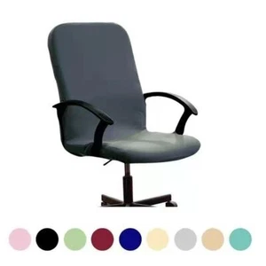 Office Chair Cover Stretch Computer Chair Slipcovers Rotate Desk Chair Protector - Picture 1 of 25