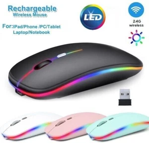 PC Maus Kabellos Wireless Mouse Bluetooth USB Computer Notebook Laptop Funkmaus - Bild 1 von 25