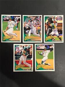 2010 Topps Opening Day Oakland A's Athletics Team Set 5 Cards