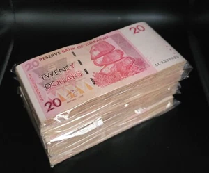 Simbabwe 500 x 20 Dollar 2008 - Pick - 68 - 500 STCK. - GEBRAUCHT - Bild 1 von 4