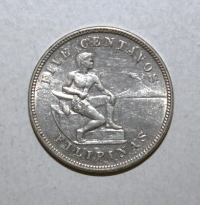 S2 - Philippines 5 Centavos 1903 Choice Uncirculated Coin - Seated Male - Image 1 of 2