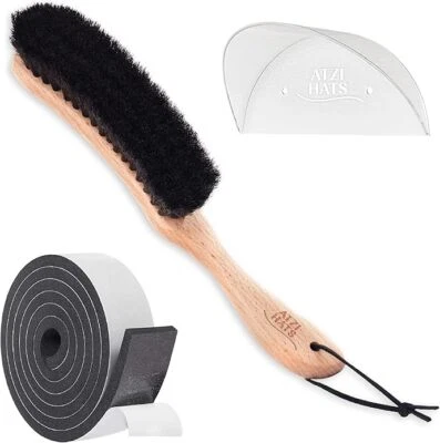3 Piece Hat Care Kit Lint Remover, Hat Organizer/Hanger and Hat Brush - Image 1 of 4