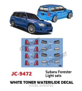 JC-9472 Tóner Blanco Tobogán Acuático Calcomanías JUEGO DE LUCES SUBARU FORESTER 1/64 Hotwheels - Imagen 1 de 4