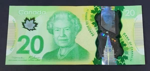 Bank of Canada 2012 $20 Twenty Dollar Polymer Fancy Serial # 7120000 - Picture 1 of 2
