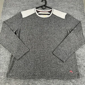 Tommy Bahama Sweater Mens 2XL XXL Black Gray Long Sleeve Crew Neck Soft New - Picture 1 of 11