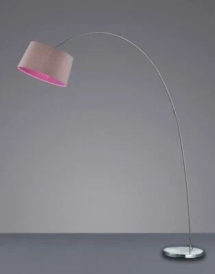 Stehlampe Bogenlampe Bogenleuchte grau purple  H200 cm 1xE27 LED möglich - Bild 1 von 2