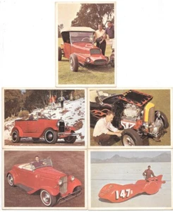 Hoja de especificaciones Hot Rod Mag tarjetas coleccionables individuales de alto grado Donruss 1965 TÚ ELIGES - Imagen 1 de 6