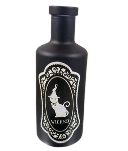 Wicked Black Cat Halloween Bottle – Gothic Apothecary Style Décor, Witchy Potion - Picture 1 of 2