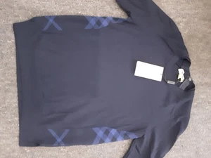 burberry women's navy knitted top size small - Picture 1 of 6