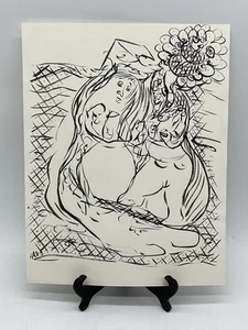 Vintage 1980's Neo-Expressionism Abstract Watercolor By Harlene Allen - Picture 1 of 5