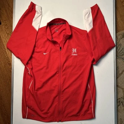 Chaqueta cortavientos deportiva Nike roja Dri Fit para hombre 2XL H (inicial) tenis Foto 1 de 4