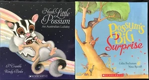 HUSH, LITTLE POSSUM & POSSUM'S BIG SORPRESA ~ NUEVOS LIBROS DE BOLSILLO AUSTRALIANOS - Imagen 1 de 12