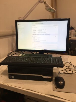 postazione lavoro pc tower Acer X2660G completo di Display Acer  24" ,tast.mouse - Immagine 1 di 4