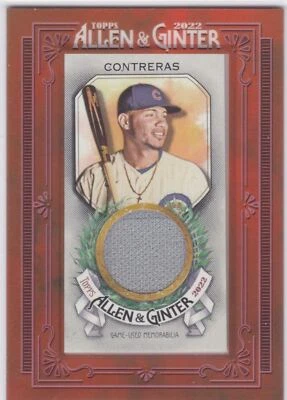 2022 Topps Allen & Ginter Mini Framed Relic Willson Contreras Cubs - Image 1 of 2
