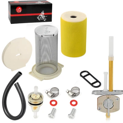 Air Filter & Guide & END CAP Fuel Valve Petcock For Yamaha KODIAK 400 4WD 93-99 - Image 1 of 4