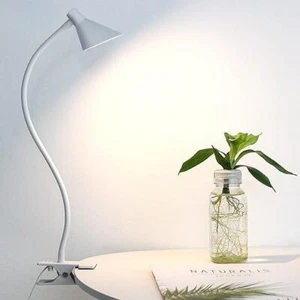 Desk Clip Light3 Light Modes 10 Dimmable Brightness Reading Light Flexible Neck - Picture 1 of 6