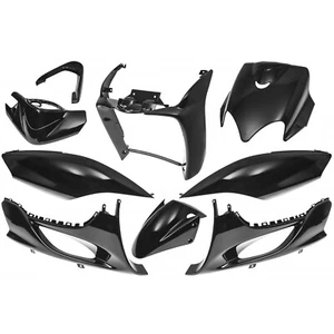 9-Piece Fairing Kit Maxtuned Black Metallic for Yamaha Jog R RR MBK Mach - Picture 1 of 12