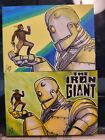 2 Iron Giant With Roketeer 1/1 Hand Drawn & Signed PSC By Artist Todd Mulrooney