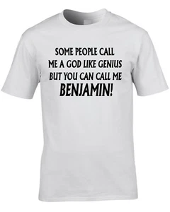 Benjamin T-Shirt lustig Jungen Herren personalisieren beliebiger Name Geschenk Jungen Geburtstag 18. - Bild 1 von 4