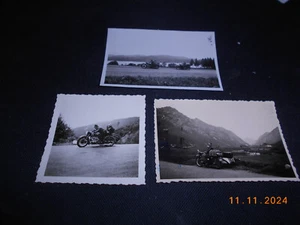 3x orig. Foto schwere Motorräder auf großer Fahrt ca. 50er Jahre - Picture 1 of 2