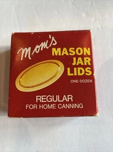 Mom’s Mason Jar Lids Pack Of One Dozen Size Regular For Home Canning - Picture 1 of 6