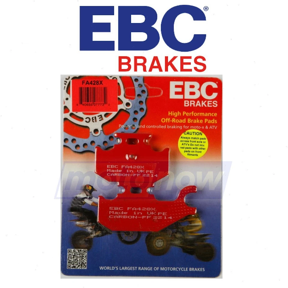 EBC Rear X Series Carbon Brake Pads for 2006-2012 Yamaha YFM700R Raptor - su Foto 1 de 4