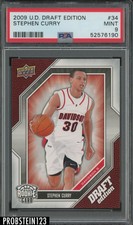 2009-10 Upper Deck Draft Edition #34 Stephen Curry RC Rookie PSA 9 MINT