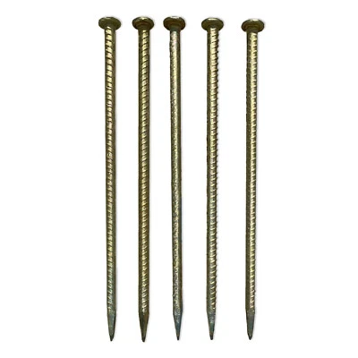 Sandbaggy 18" Galvanized Rebar Stakes with Nail Head - Garden Stakes (#4 Rebar) - Image 1 of 4