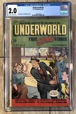 Underworld #4 CGC 2.0 (DS Pub 1948) Pre-Code Crime Woman Slapped in Face ?! 1/15