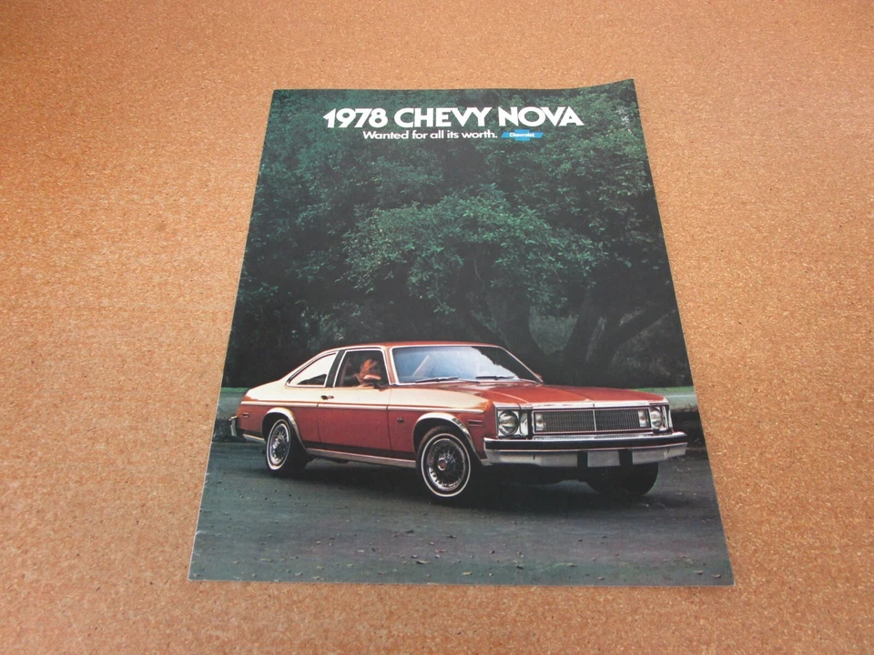 Chevrolet Nova 1978 folleto de ventas 12 pg literatura del concesionario ORIGINAL Foto 1 de 1