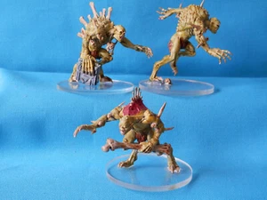 A14 WARHAMMER FLESH EATER COURTS ARMY - PAINTED CRYPT HAUNTED COURTIER X 3 - Picture 1 of 4