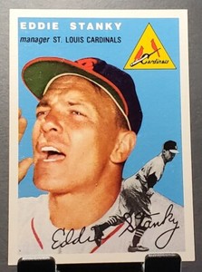 1994 Topps Archives #38 Eddie Stanky CARDINALS Ultimate 1954 Reprint card⚾️EX/NM