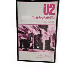 U2 The Unforgettable Fire Tour Concert Poster 11 X 17 Framed - Picture 1 of 2